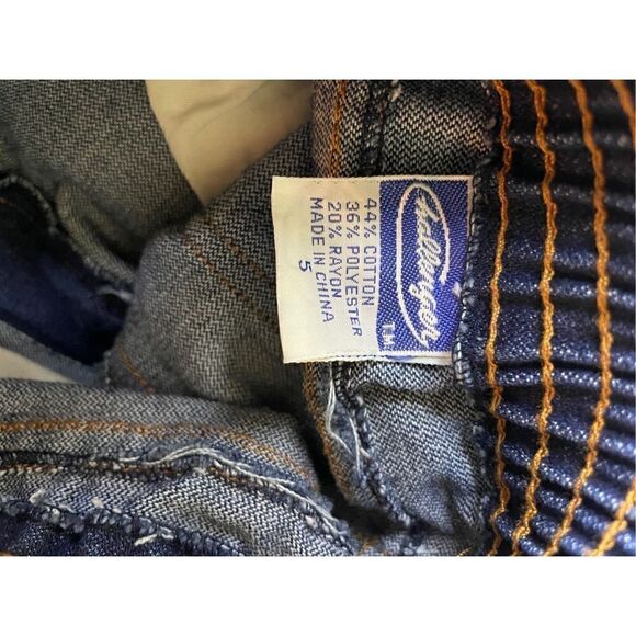 Challenger Boys Blue Straight Leg Cotton Blend Jeans Size 5 - Picture 7 of 7